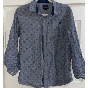 Lucky Brand Boys Button Down Shirt Youth Large